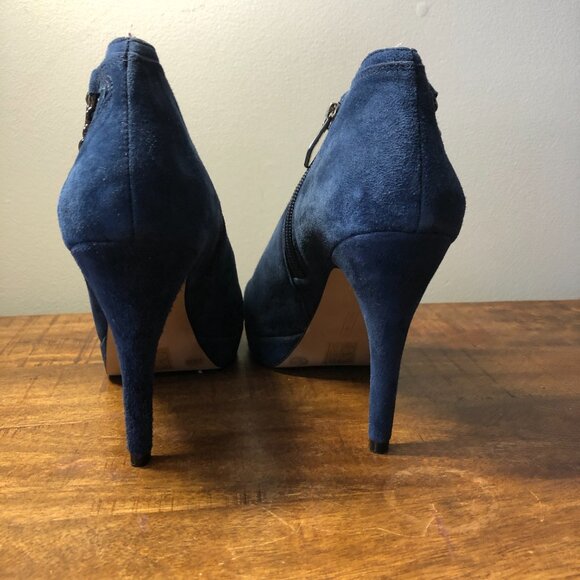 Vince Camuto Blue Suede Boots - Picture 3 of 11